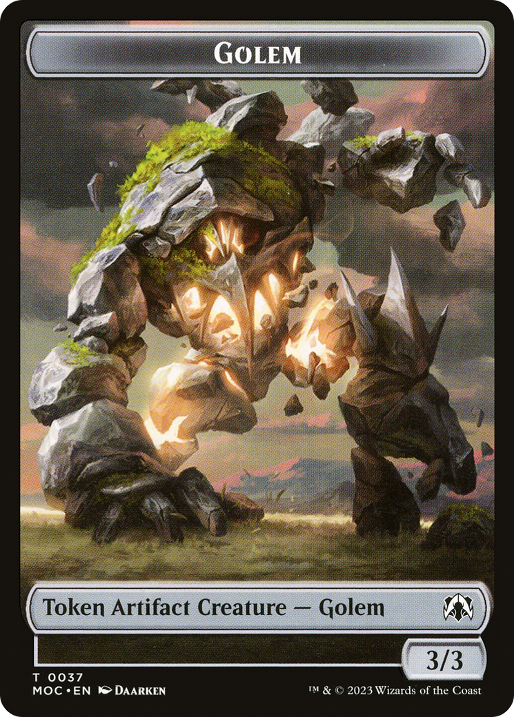Golem (TMOC-037) - March of the Machine Commander Tokens