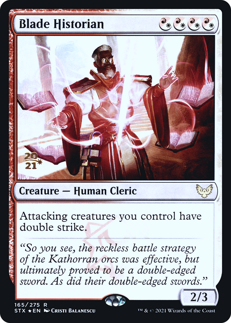 Blade Historian (PRE-165S) - Strixhaven: School of Mages Promos Foil