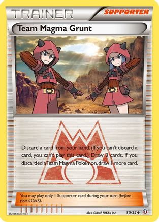 Team Magma Grunt 030/34  Double Crisis - Uncommon