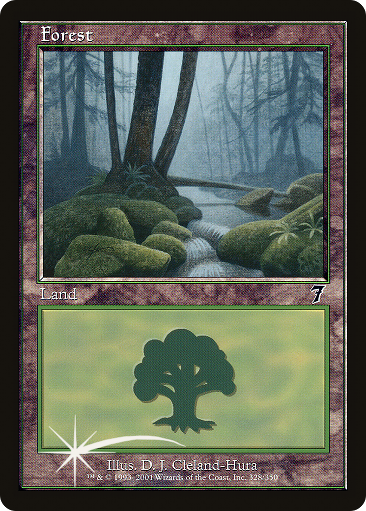 Forest (328) (7ED-328★) - Seventh Edition Foil