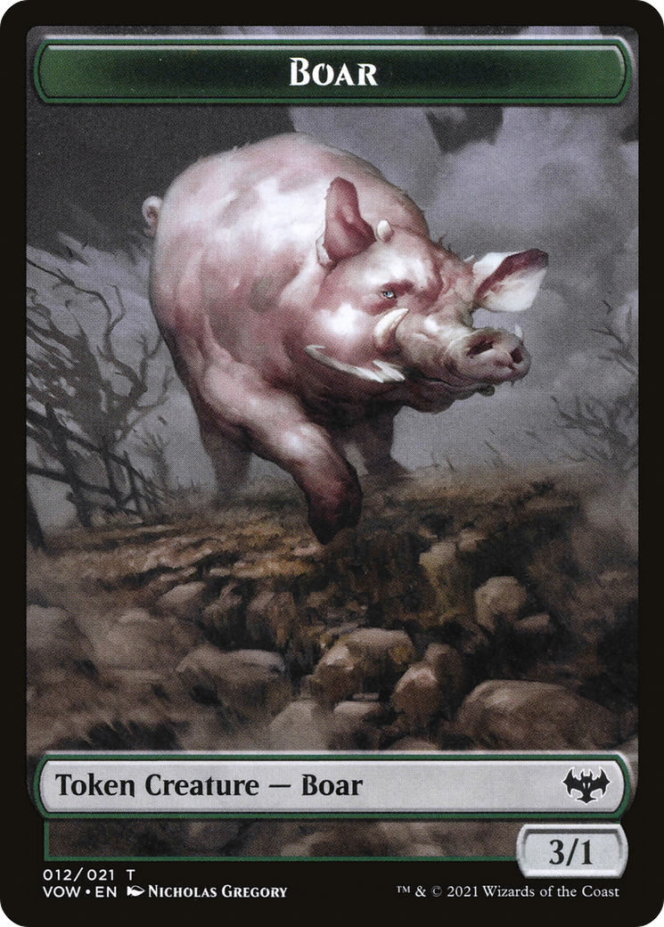 Boar (TVOW-012) - Innistrad: Crimson Vow Tokens