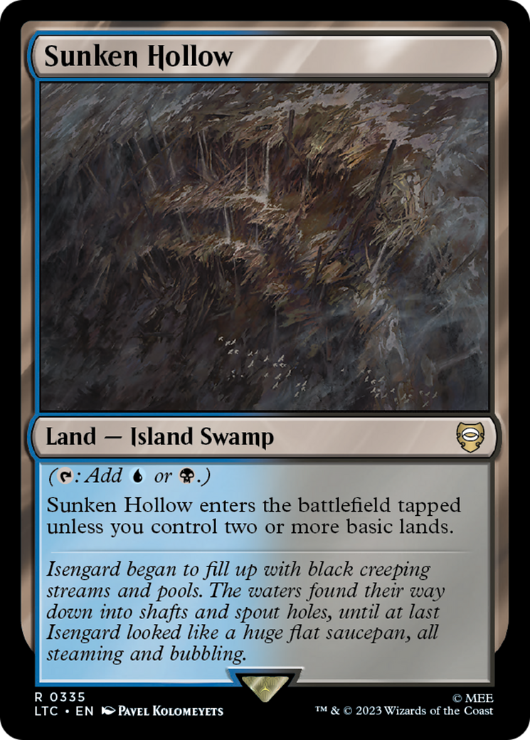 Sunken Hollow⁣ - Commander: The Lord of the Rings: Tales of Middle-earth⁣ (Rare)⁣ [335]
