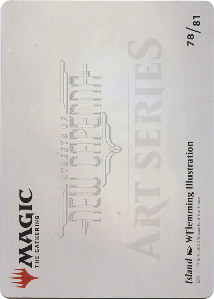 Island // Island (ASNC-078) - New Capenna Art Series (Borderless) Foil