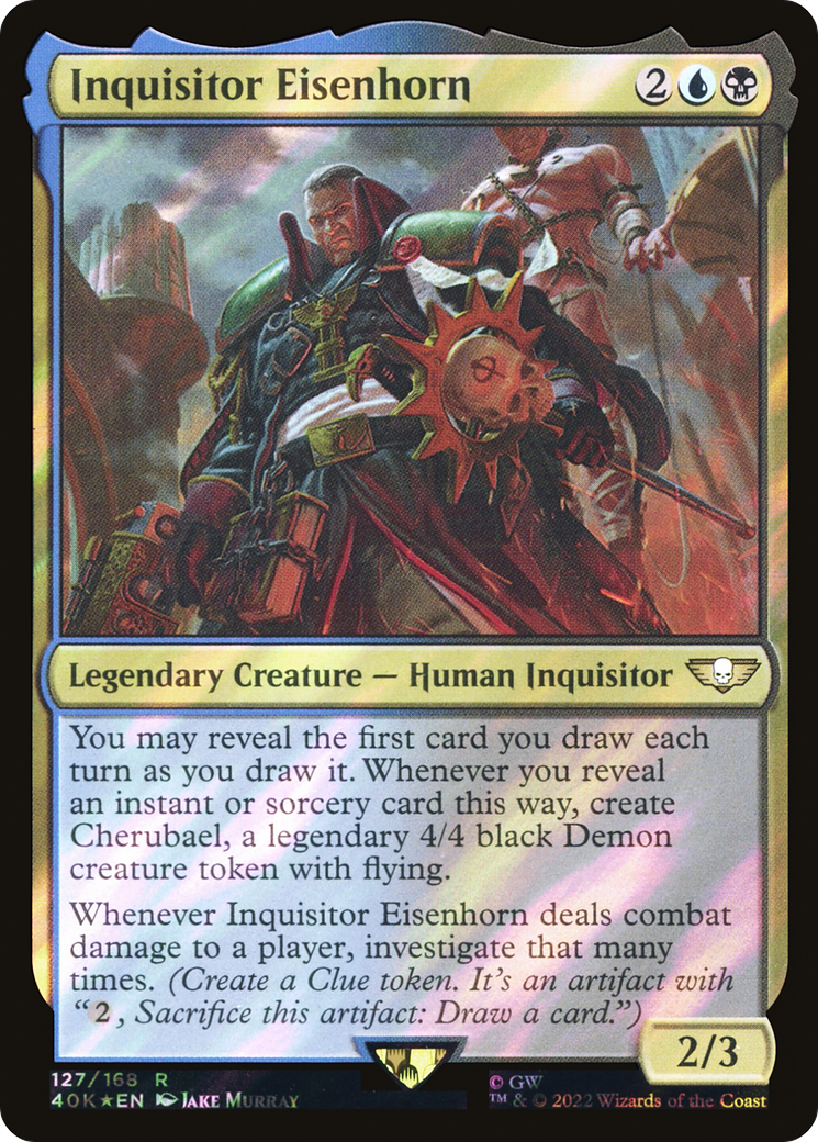 Inquisitor Eisenhorn (Surge Foil) (40K-127★) - Warhammer 40,000 Commander Foil