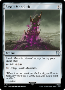 Basalt Monolith⁣ - Commander: The Lord of the Rings: Tales of Middle-earth⁣ (Uncommon)⁣ [274]