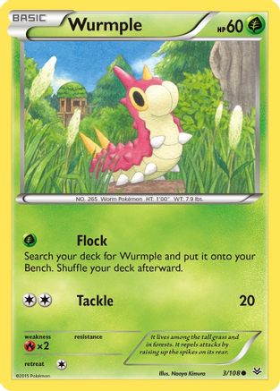 Wurmple 003/108  XY  Roaring Skies - Common