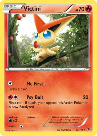 Victini 013/108  XY  Roaring Skies - Rare