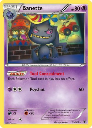 Banette (31) 031/108  - Reverse Holofoil XY  Roaring Skies - Rare