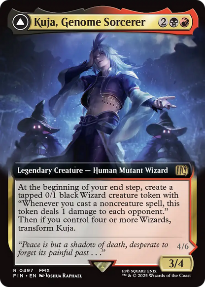 Kuja, Genome Sorcerer // Trance Kuja, Fate Defied (FIN-497) - FINAL FANTASY: (Extended Art) Foil