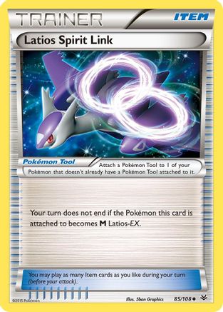 Latios Spirit Link 085/108  - Reverse Holofoil XY  Roaring Skies - Uncommon