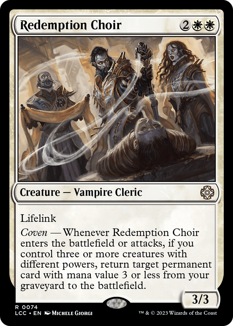 Redemption Choir⁣ - Commander: The Lost Caverns of Ixalan⁣ (Rare)⁣ [74]