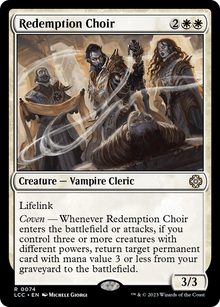 Redemption Choir⁣ - Commander: The Lost Caverns of Ixalan⁣ (Rare)⁣ [74]