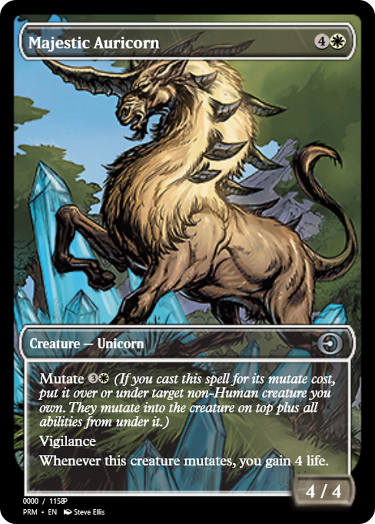Majestic Auricorn (PRM-80953) - Magic Online Promos Foil