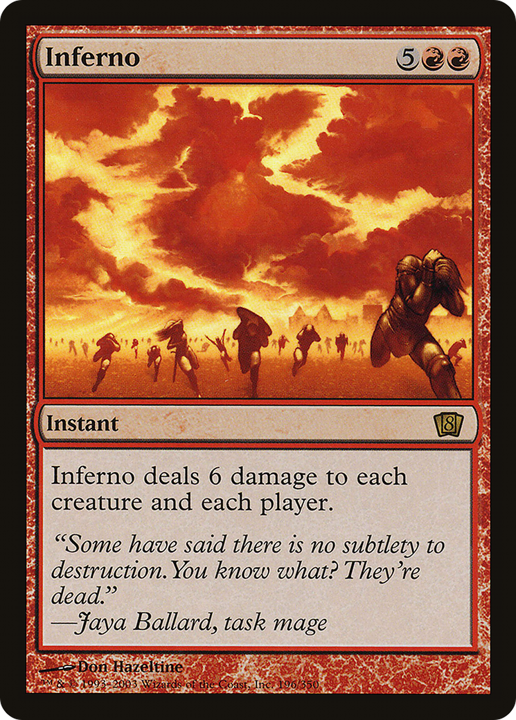 Inferno (8ED-196★) - Eighth Edition Foil