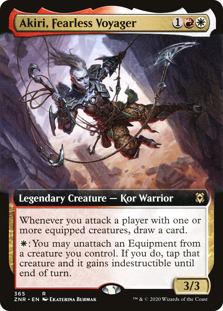 Akiri, Fearless Voyager (Extended Art) (ZNR-365) - Zendikar Rising: (Extended Art) Foil
