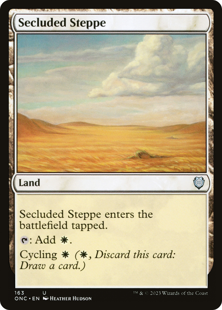 Secluded Steppe⁣ - Commander: Phyrexia: All Will Be One⁣ (Uncommon)⁣ [163]