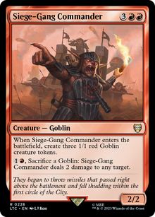 Siege-Gang Commander⁣ - Commander: The Lord of the Rings: Tales of Middle-earth⁣ (Rare)⁣ [228]