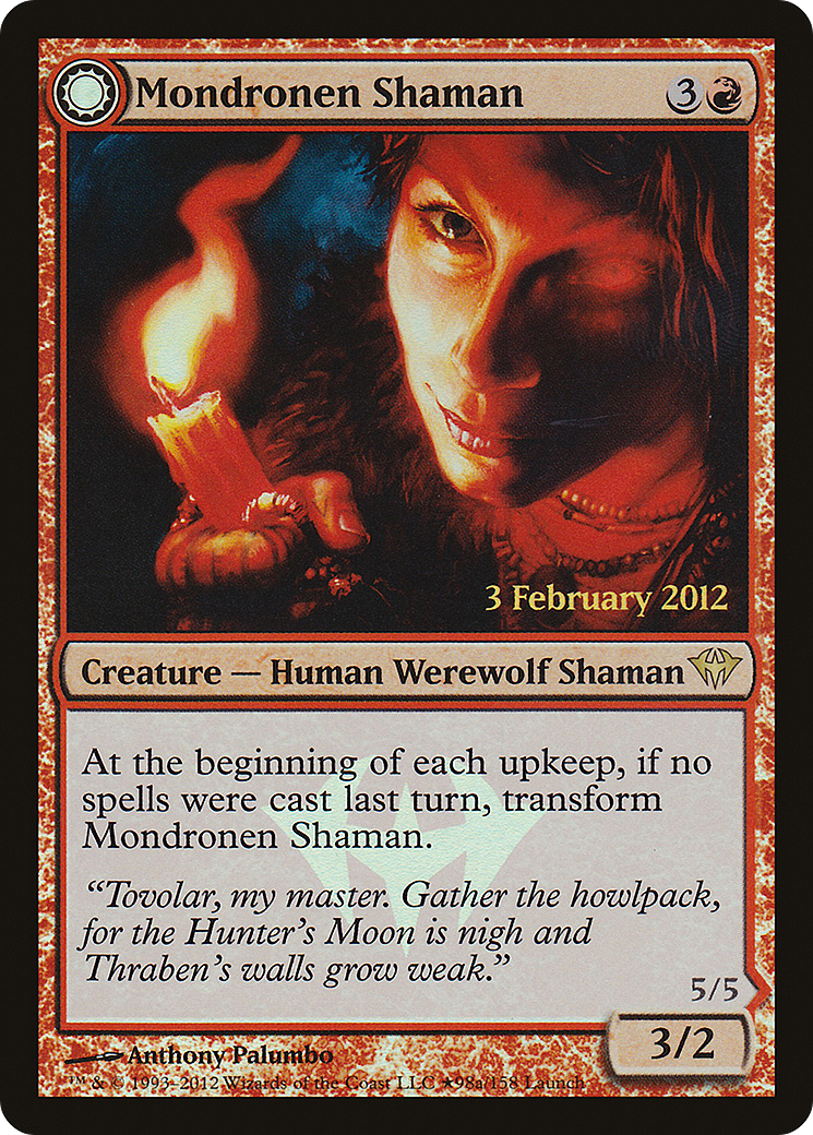 Mondronen Shaman (LARP-98★) - Dark Ascension Promos: (Double Faced Transform) Foil