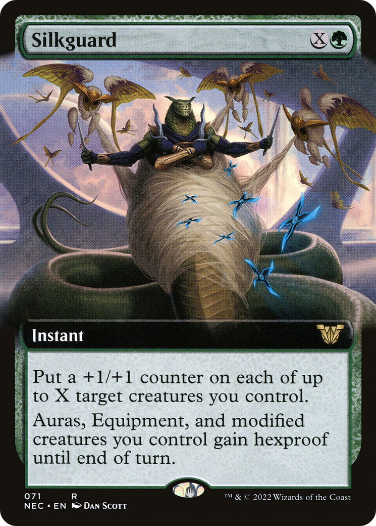 Silkguard (Extended Art) (NEC-071) - Neon Dynasty Commander: (Extended Art)
