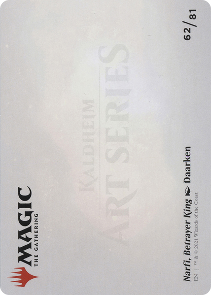 Narfi, Betrayer King // Narfi, Betrayer King (AKHM-062) - Kaldheim Art Series (Borderless) Foil