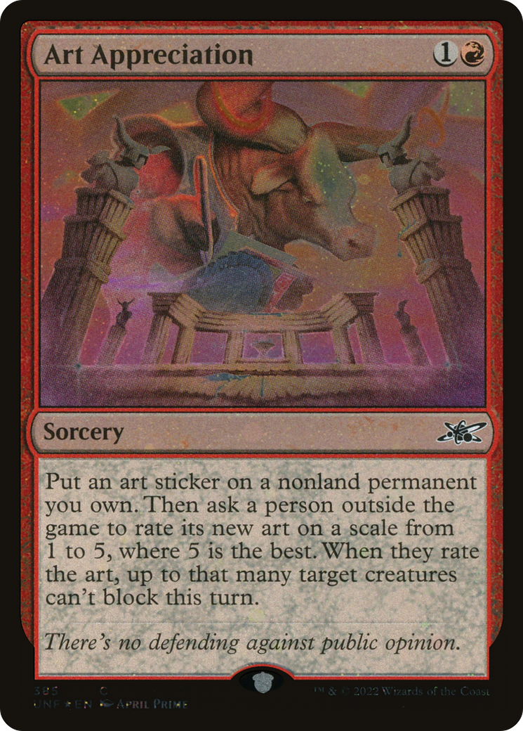 Art Appreciation (Galaxy Foil) (UNF-385) - Unfinity Foil
