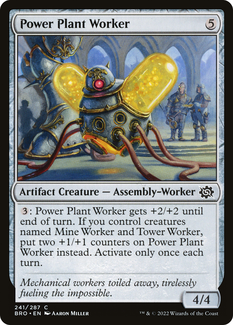 Power Plant Worker (BRO-241) - The Brothers' War Foil