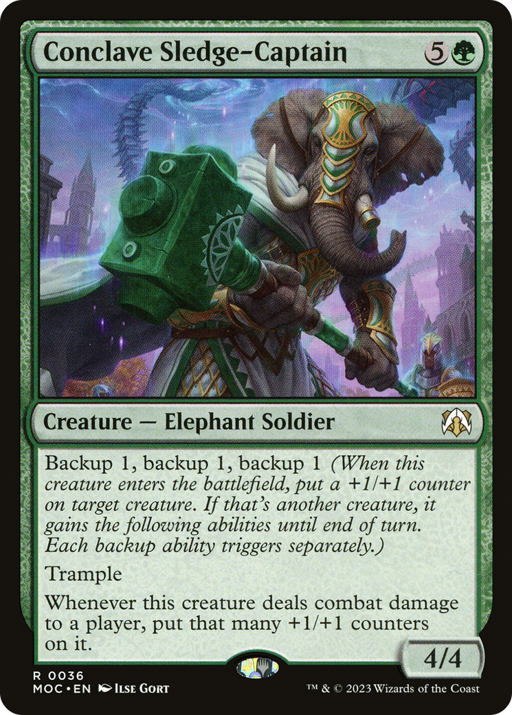 Conclave Sledge-Captain⁣ - Commander: March of the Machine⁣ (Rare)⁣ [36]