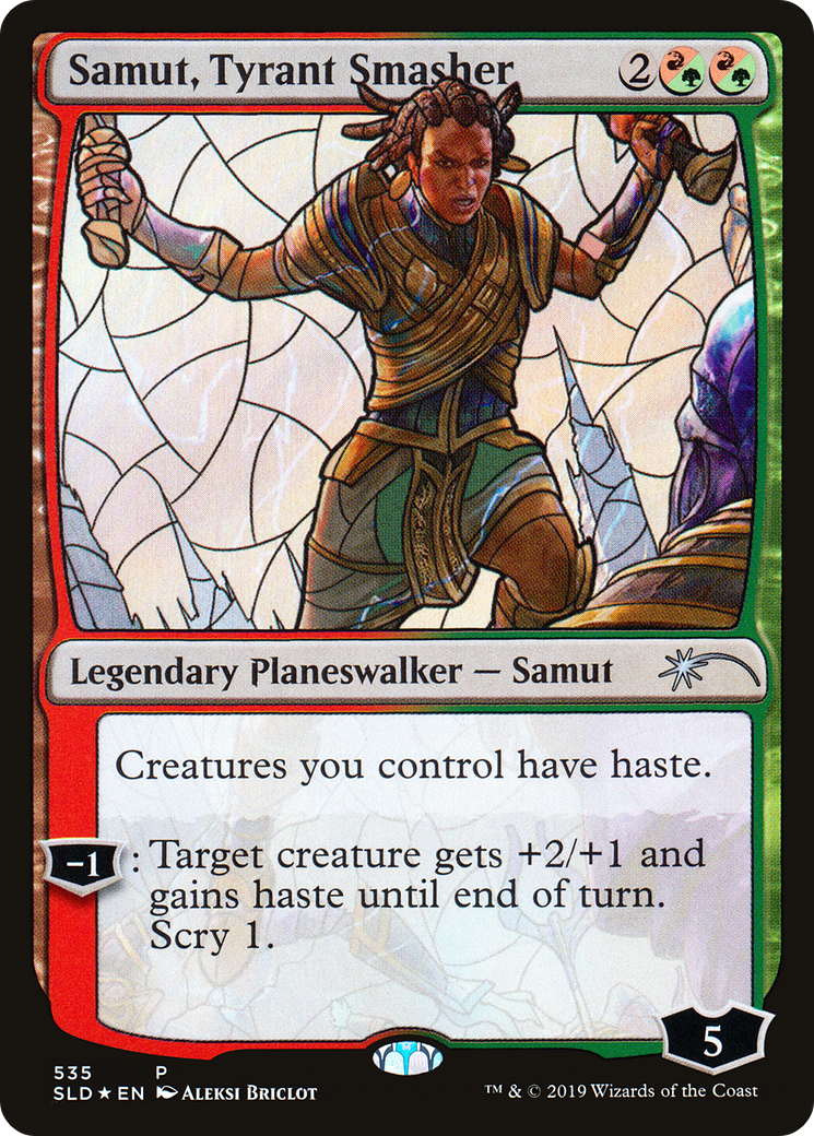 Samut, Tyrant Smasher (Stained Glass) (SLD-535) - Secret Lair Drop Foil