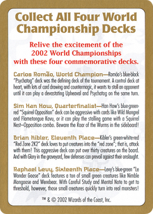 2002 World Championships Ad (WCD-) - World Championship Decks 2002