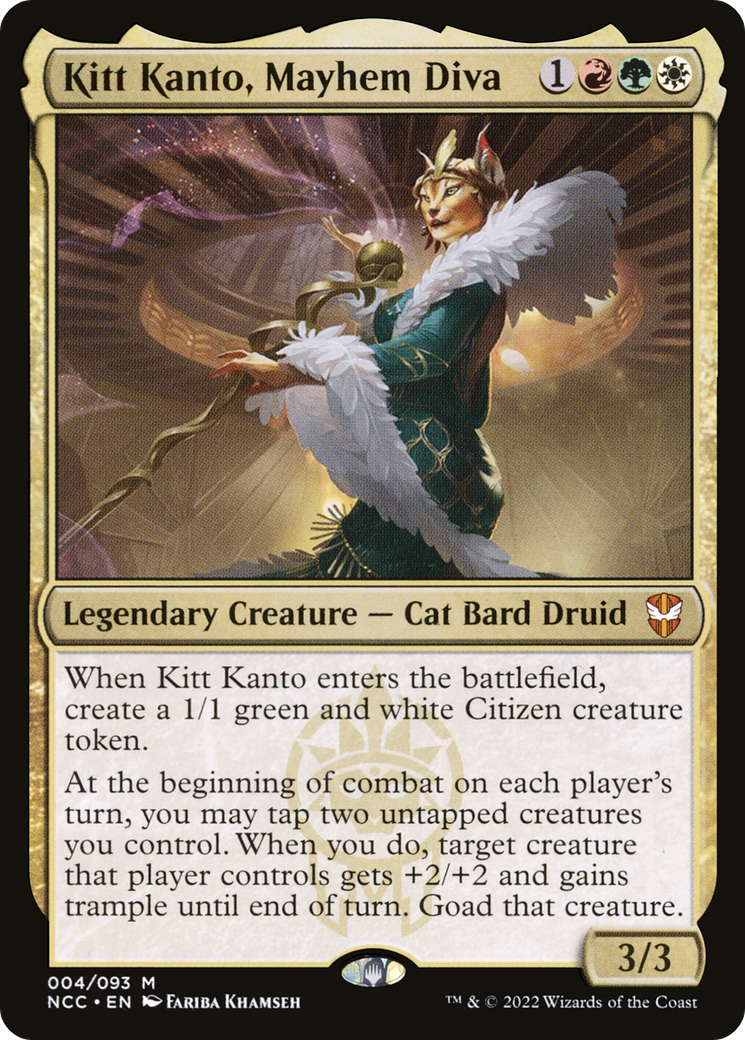 Kitt Kanto, Mayhem Diva⁣ - Commander: Streets of New Capenna⁣ (Mythic)⁣ [4]