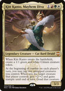 Kitt Kanto, Mayhem Diva⁣ - Commander: Streets of New Capenna⁣ (Mythic)⁣ [4]