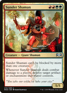 Sunder Shaman (RNA-210) - Ravnica Allegiance