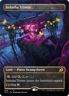 Indatha Triome (Showcase) (IKO-309) - Ikoria: Lair of Behemoths: (Showcase) (Borderless) Foil