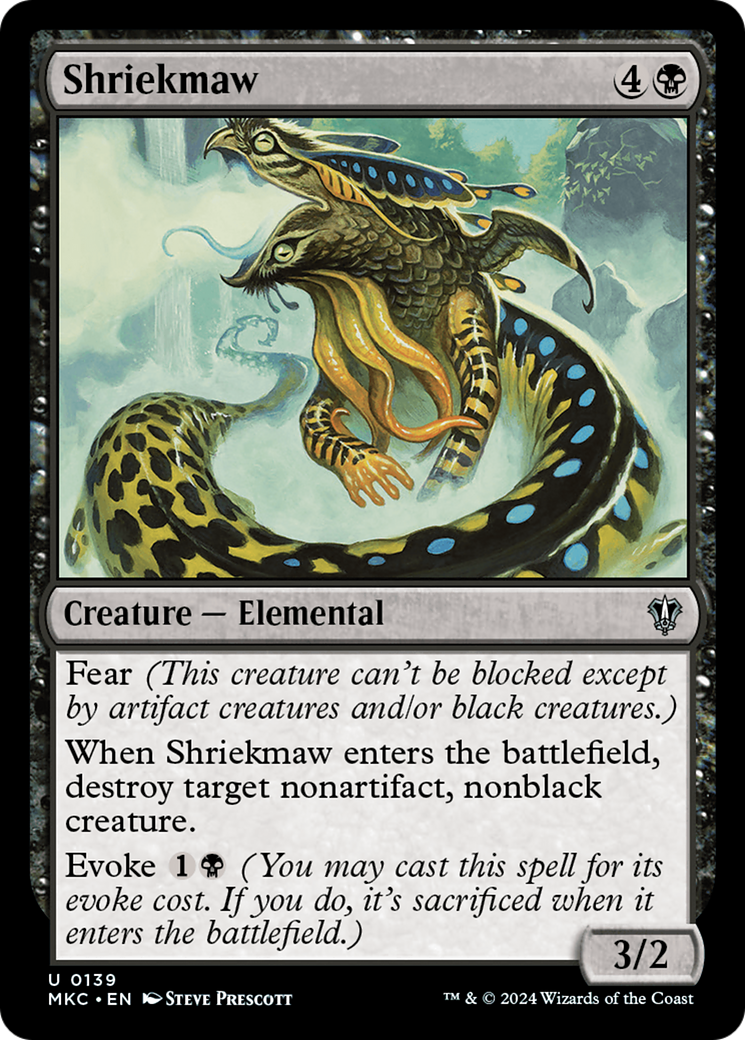 Shriekmaw⁣ - Commander: Murders at Karlov Manor⁣ (Uncommon)⁣ [139]