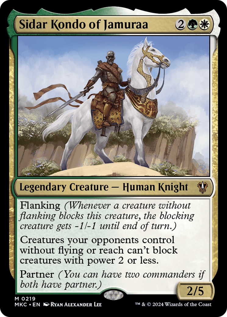 Sidar Kondo of Jamuraa⁣ - Commander: Murders at Karlov Manor⁣ (Mythic)⁣ [219]