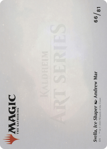 Svella, Ice Shaper // Svella, Ice Shaper (AKHM-066) - Kaldheim Art Series (Borderless) Foil