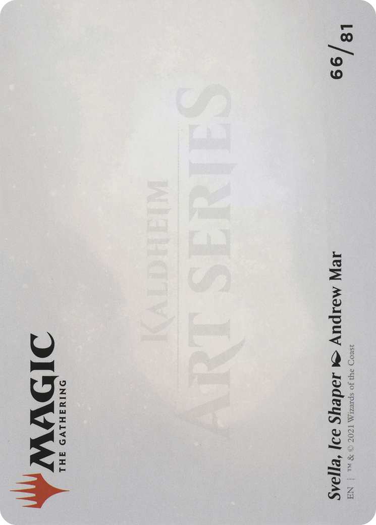 Svella, Ice Shaper // Svella, Ice Shaper (AKHM-066) - Kaldheim Art Series (Borderless)