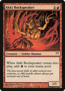 Akki Rockspeaker (CHK-154) - Champions of Kamigawa