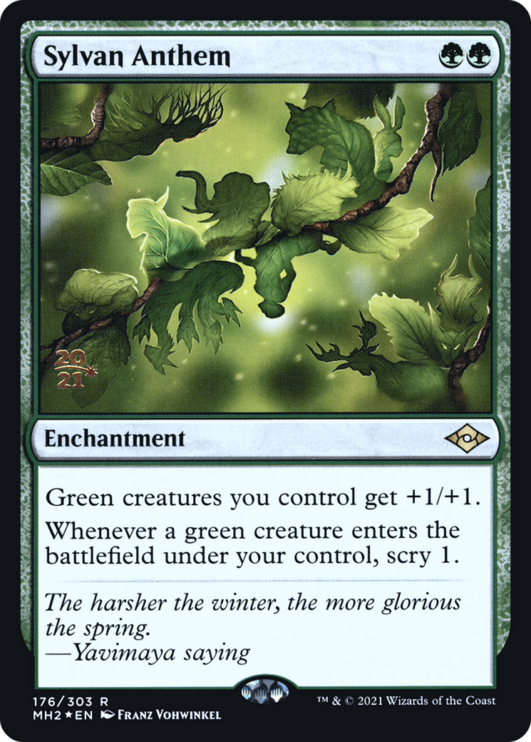 Sylvan Anthem (PRE-176S) - Modern Horizons 2 Promos Foil