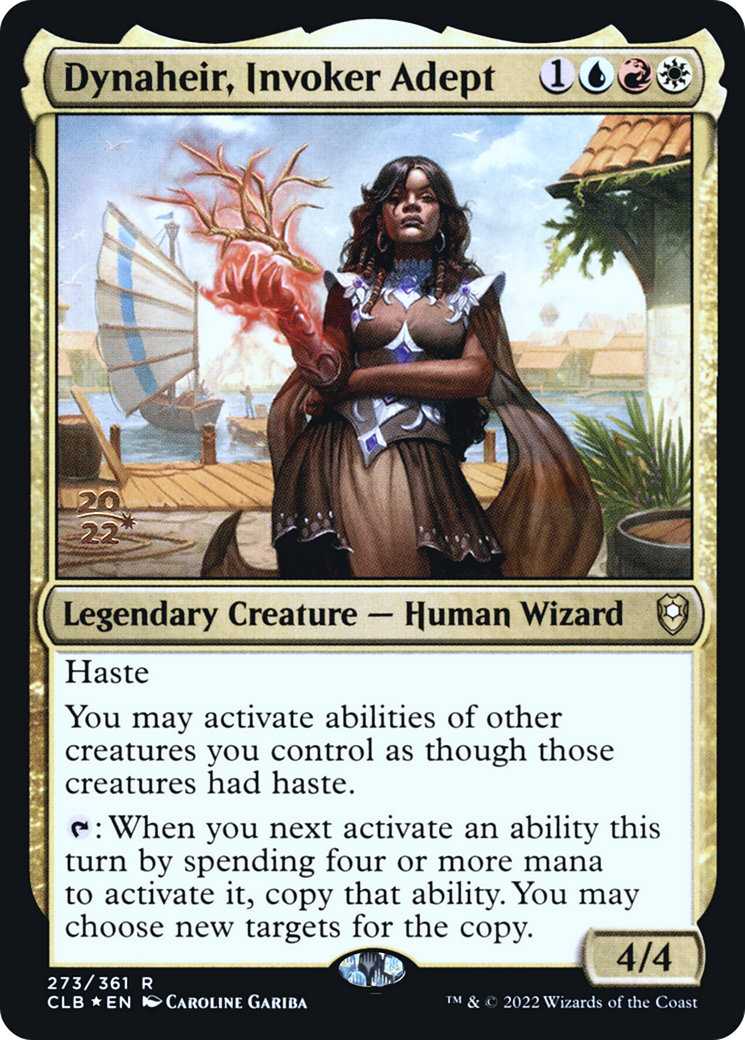 Dynaheir, Invoker Adept (PRE-273S) - Battle for Baldur's Gate Promos Foil