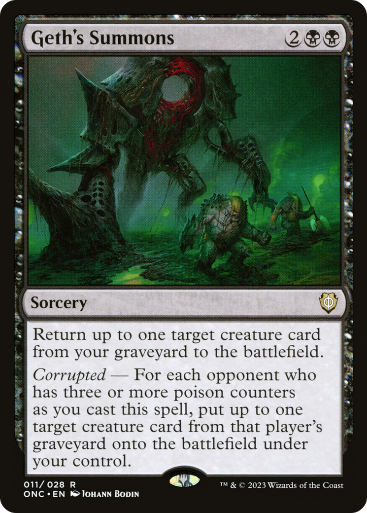 Geth's Summons⁣ - Commander: Phyrexia: All Will Be One⁣ (Rare)⁣ [11]