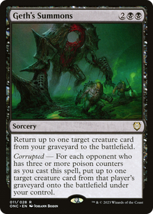 Geth's Summons⁣ - Commander: Phyrexia: All Will Be One⁣ (Rare)⁣ [11]