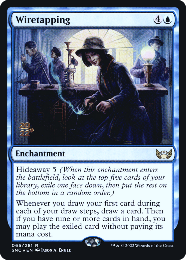 Wiretapping (PRE-65S) - Streets of New Capenna Promos Foil