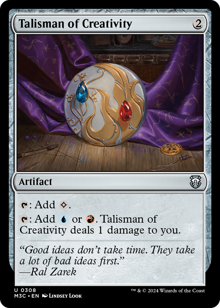 Talisman of Creativity (M3C-308) - Modern Horizons 3 Commander