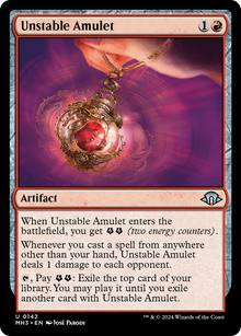 Unstable Amulet⁣ - Modern Horizons 3⁣ (Uncommon)⁣ [142]