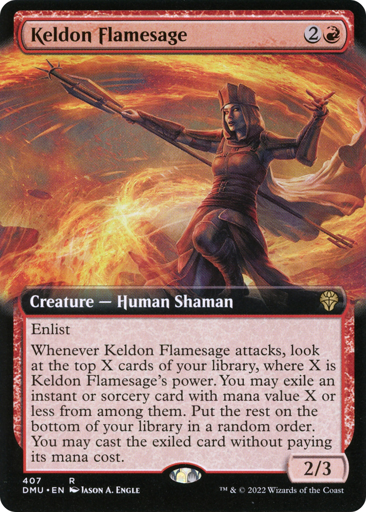 Keldon Flamesage⁣ - Dominaria United: Extras⁣ (Rare)⁣ [407]