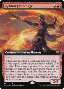 Keldon Flamesage⁣ - Dominaria United: Extras⁣ (Rare)⁣ [407]