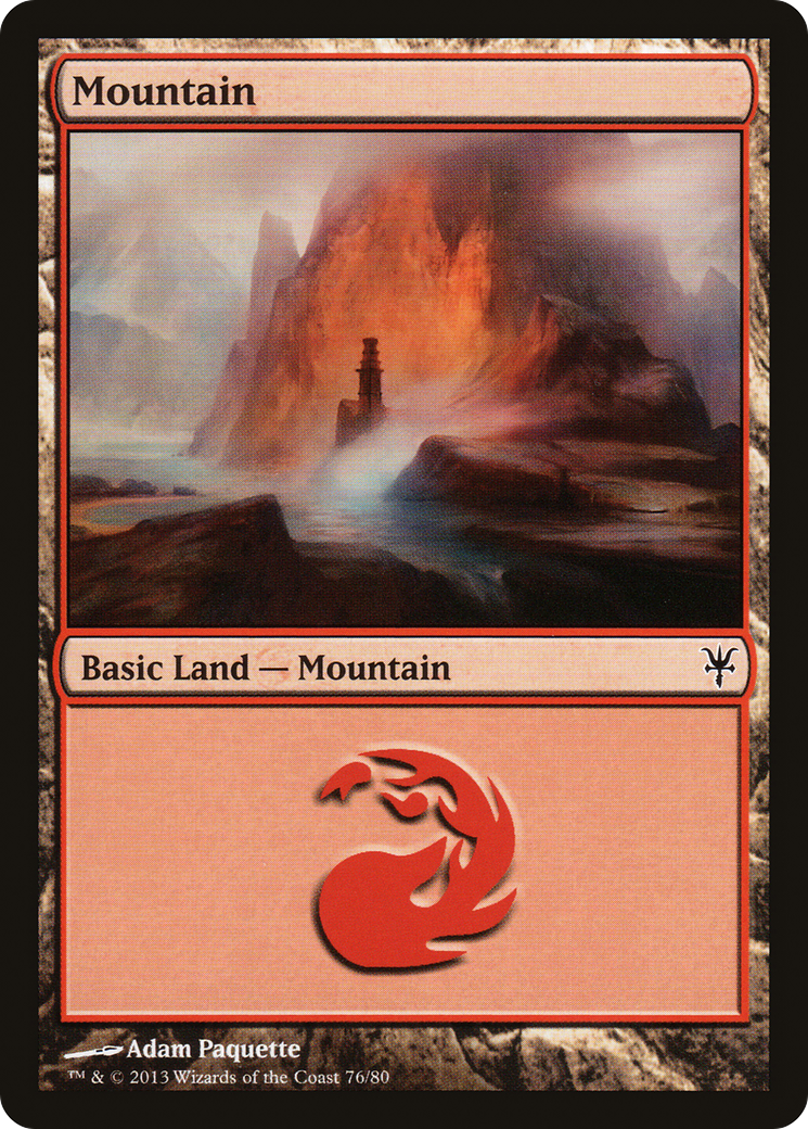 Mountain (76) (DDK-076) - Duel Decks: Sorin vs. Tibalt