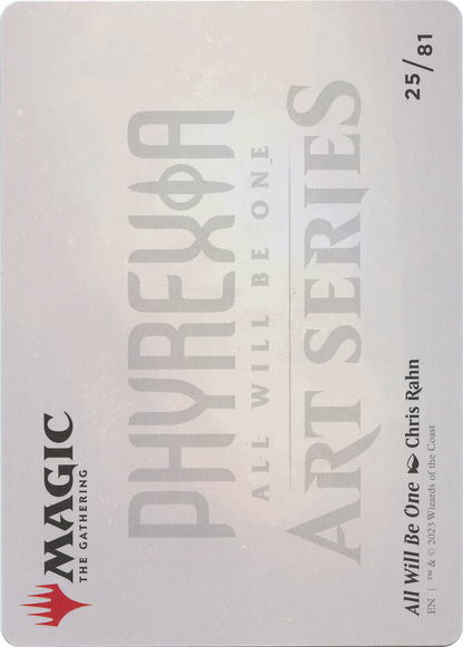 All Will Be One // All Will Be One (AONE-025) - Phyrexia: All Will Be One Art Series (Borderless)