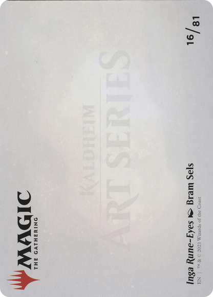 Inga Rune-Eyes // Inga Rune-Eyes (AKHM-016) - Kaldheim Art Series (Borderless)